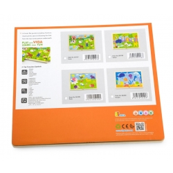 Viga 50198 Puzzle na podkładce 24 elementy zoo
